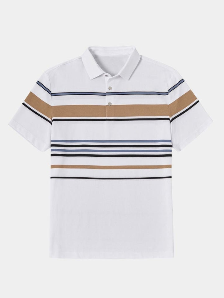 Kasper™ | Solnedgang Stribet Polo