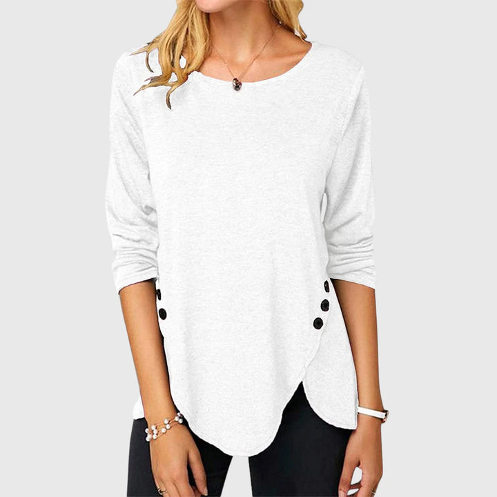 Liv | Sweatshirt med afrundet kant