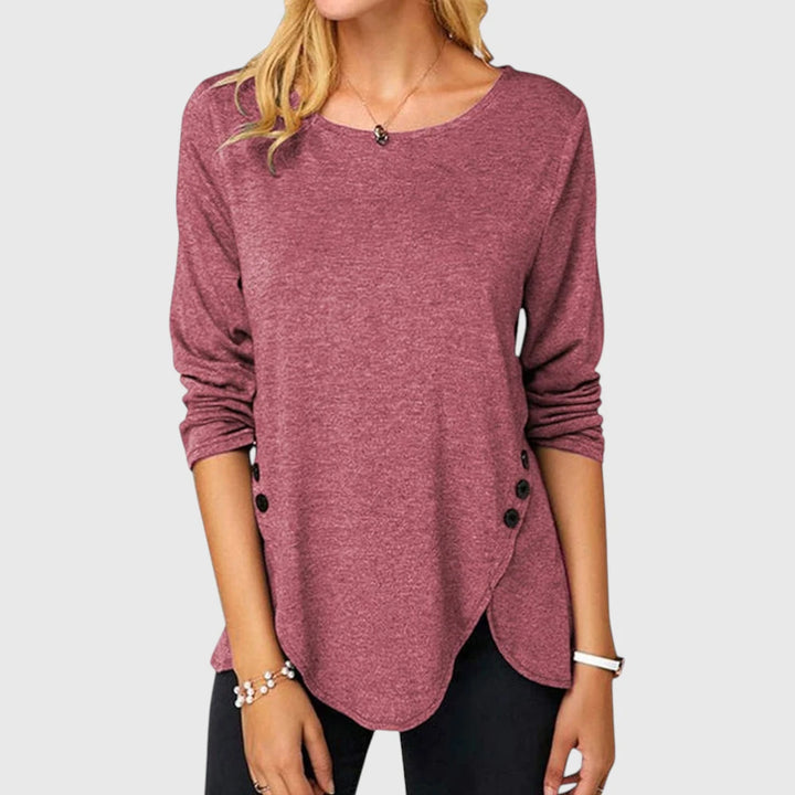 Liv | Sweatshirt med afrundet kant