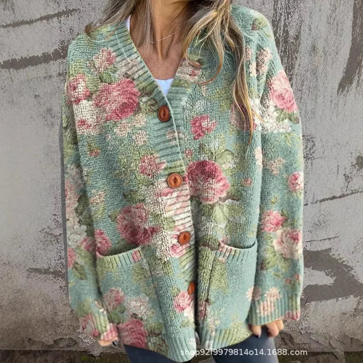 Hera | Blomstret cardigan