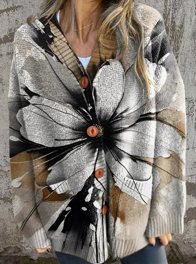 Hera | Blomstret cardigan