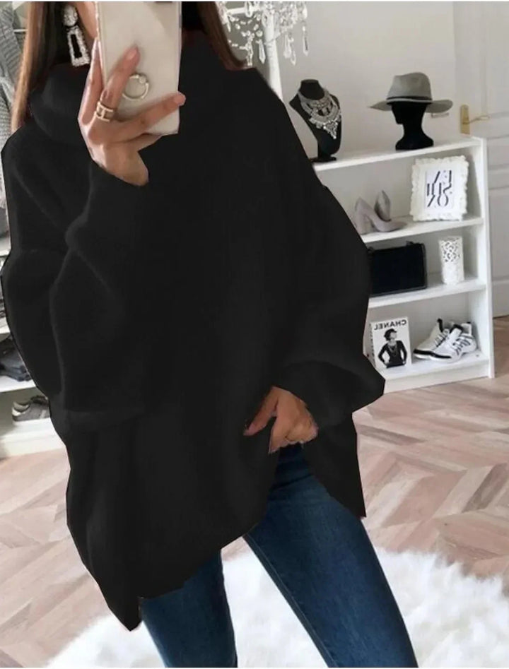 Rettet rullekravesweater til kvinder