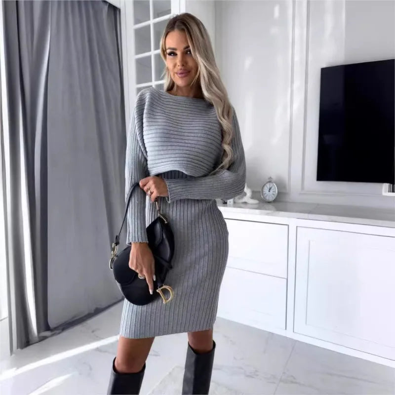 Striktrøje og kjolesæt Efterår/Vinter 2025