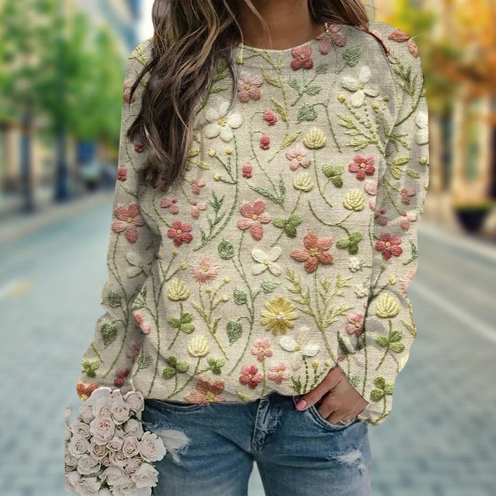 Stella™ | Pullover med blomsterprint til kvinder