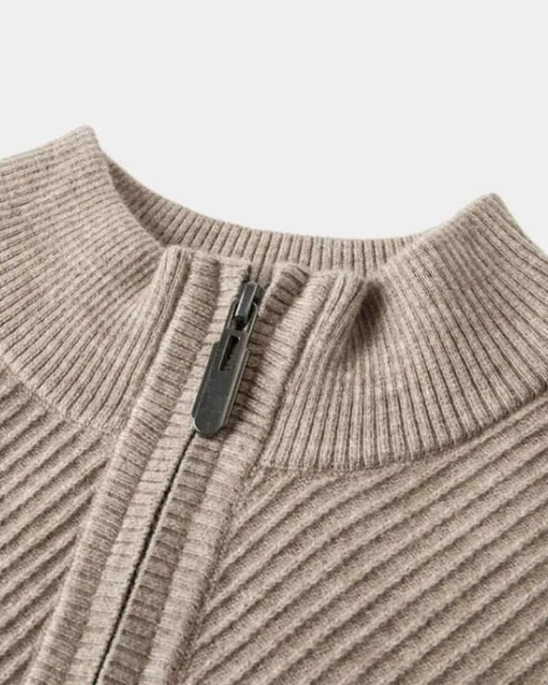 Vilhelm™ | Basis Pullover med Halvzip