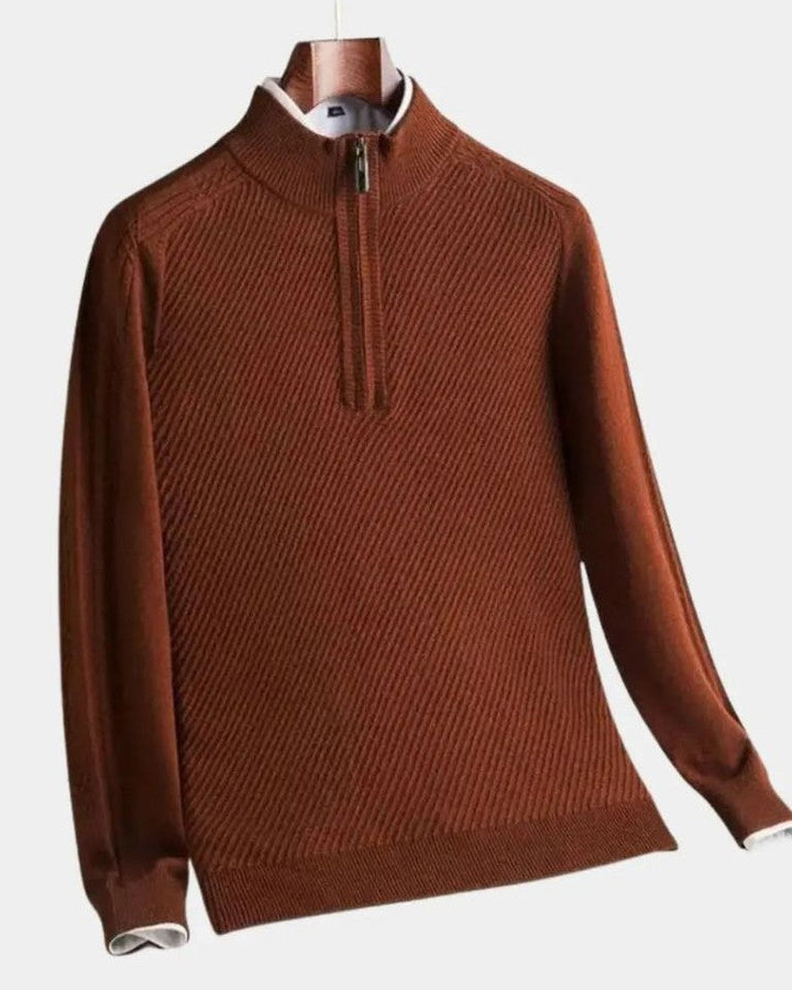 Vilhelm™ | Basis Pullover med Halvzip