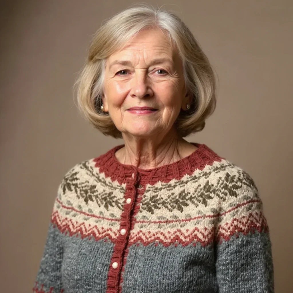 Atasha | Vintage islandsk kardigan